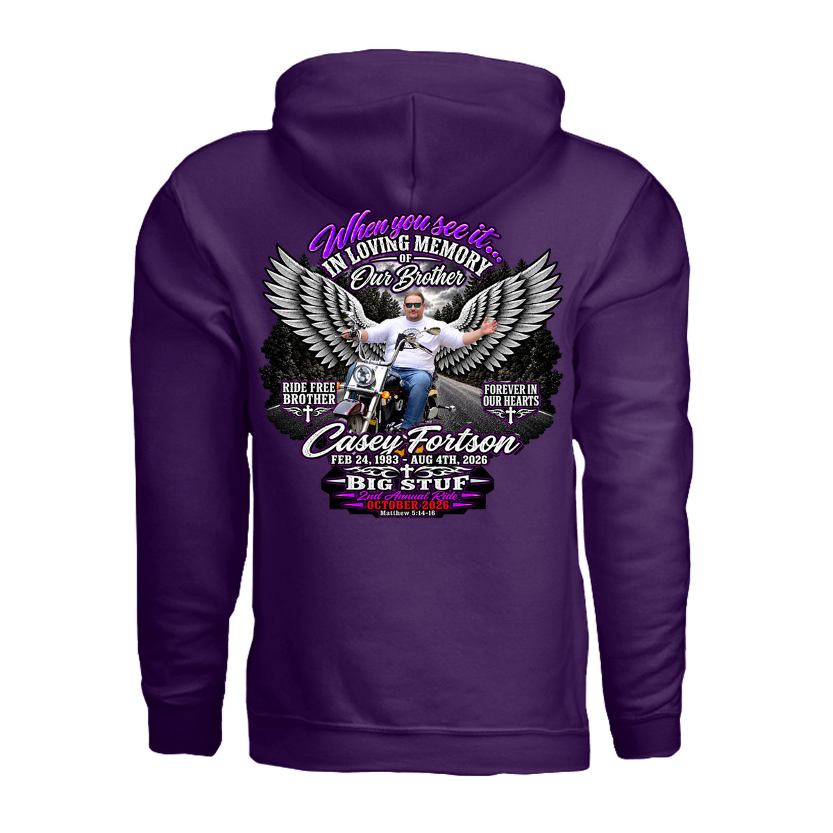 Purple - G185 - BACK
